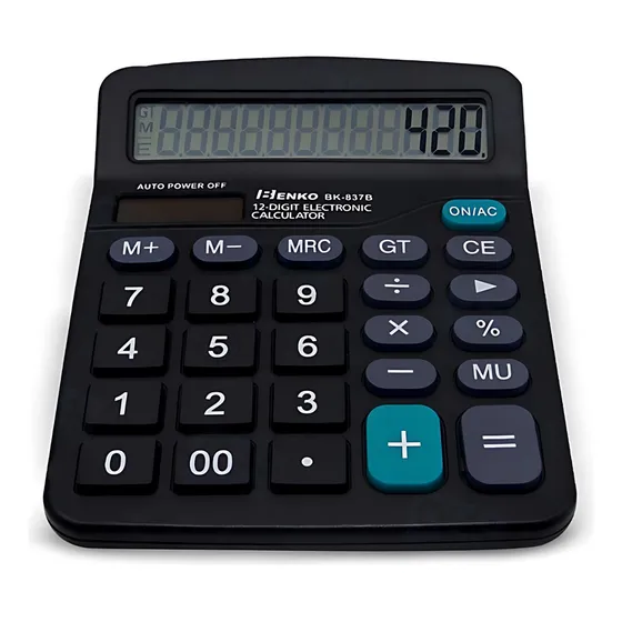Calculadora De Mesa Escritório Comercial Display 12 Digitos