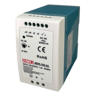 Mdr-100-24 Fonte Chaveada 24v Saída 4a 100w Fixa Em Trilho Mdr-100-24 Fonte Chaveada 24v Saída 4a 100w Fixa Em Trilho
