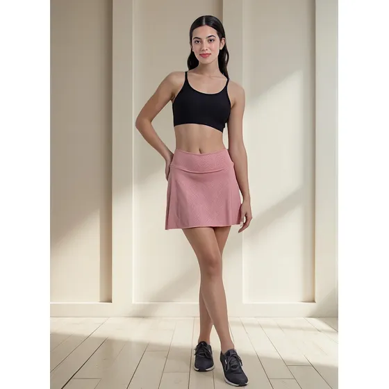 Pollera Short Deportiva Con Bolsillo Para Mujer - Fixpower