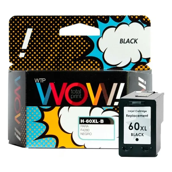 Cartucho Alternativo Para Hp 60xl Negro 4280 4480 D110 C4780