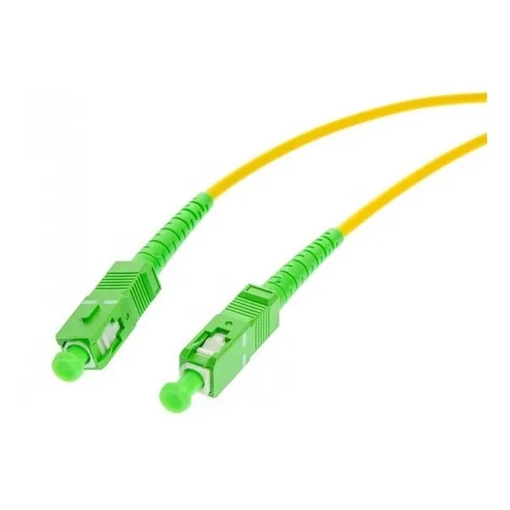 Patch Cord 10m Sc Apc-sc Apc-sm-9/125-sx-3mm Verd Fibra Acme