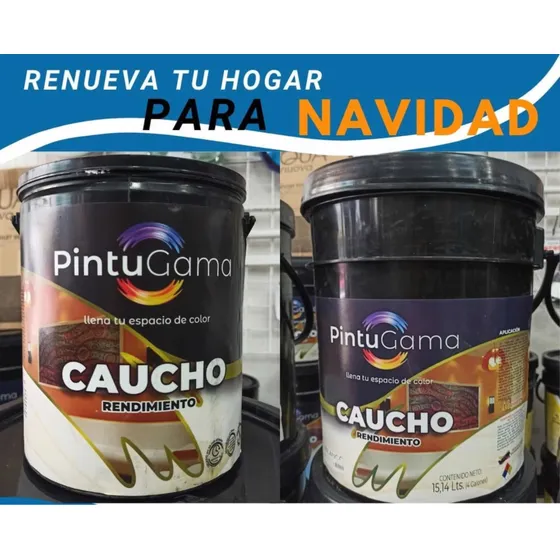 Cuñete Pintura Caucho Blanco Intenso