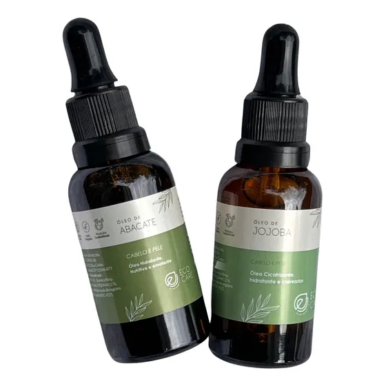 Kit Óleo De Jojoba 30ml + Abacate 30ml