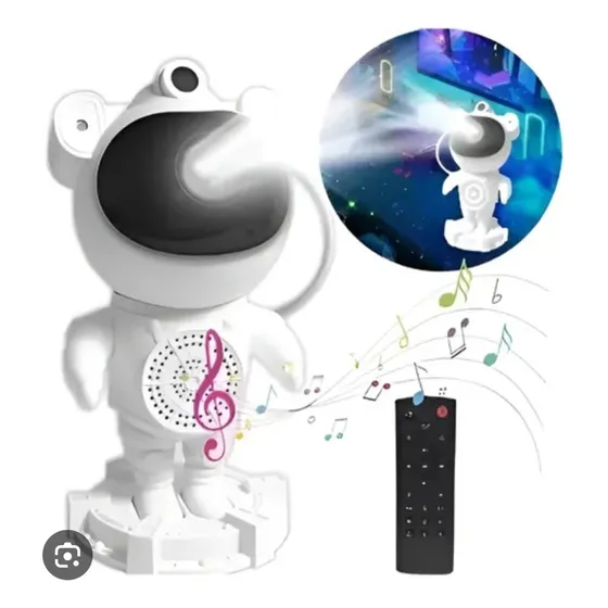 Proyector Luz Led Galaxia Nocturna Con Bluetooth Astronauta