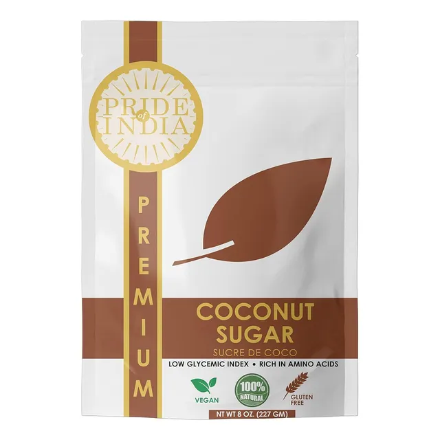 Azúcar De Coco Gourmet Sin Gluten, Apto Para Dietas
