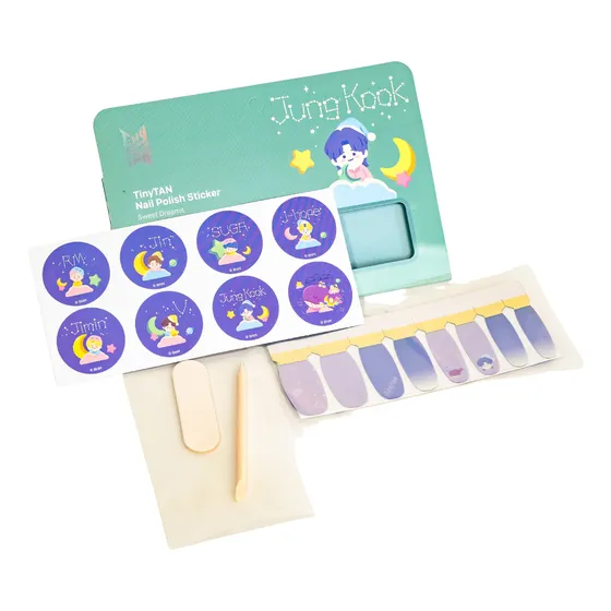 Bts - Tinytan  Nail Polish Stickers Sweet Dreams Original 