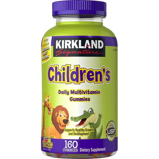 Vitaminas Niños Kirkland Multivitaminico 160 Gomitas Sabor Frutas Variadas
