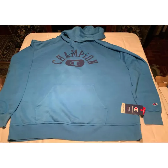 Sweater Champion Tipo Hoodie Color Azul Talla Xxl Nuevo