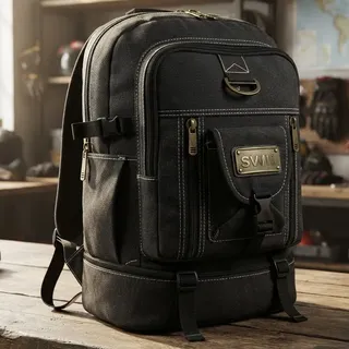 Mochila Masculina Lona 50 Litros