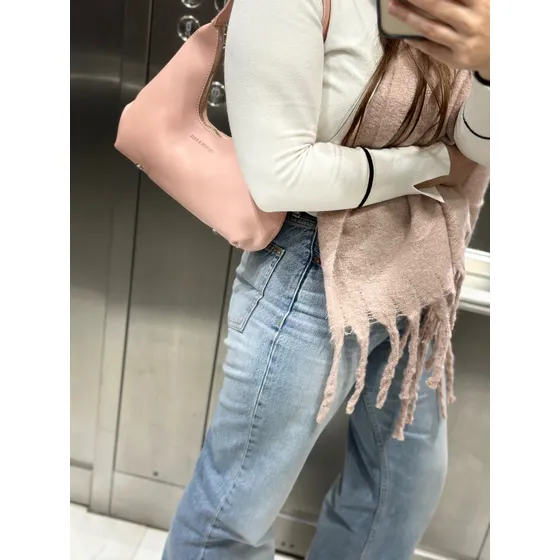 Bufanda Lana Nube Ruana Mantón Flecos Super Suave Liso Mujer