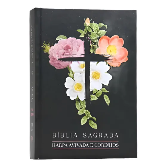 Bíblia Sagrada Jumbo | Rc | Com Harpa Flores Cruz