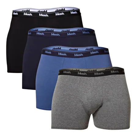Kit 4 Cuecas Masculina Boxer Plus Size Mash Pt00/az08/az20/cz06 Xxgg