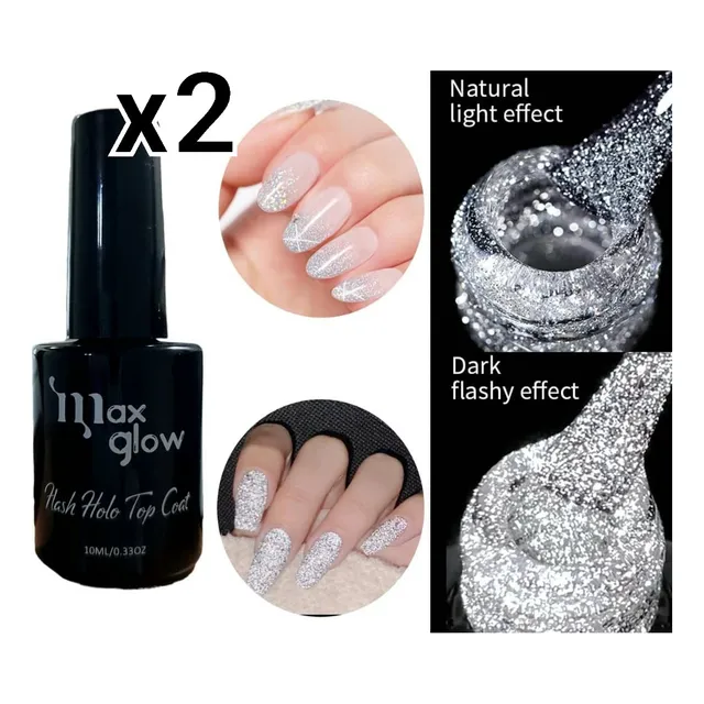 Finish Gel Efecto Reflectivo Max Glow Top Semipermanente 