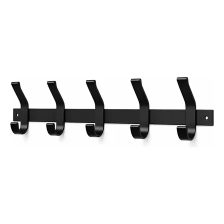 Perchero De Hierro Industrial Organizador 5 Ganchos