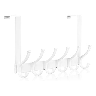 Ganchos Sobre Puerta Optish 12 Ganchos Blanco Minimalista Ganchos Sobre Puerta Optish 12 Ganchos Blanco Minimalista