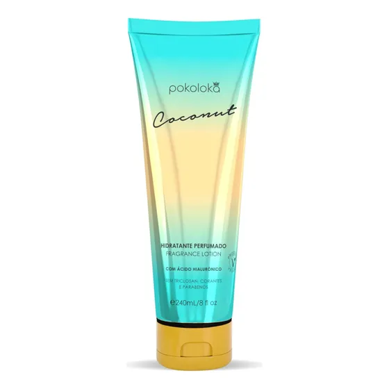Pokoloka Hidratante Perfumado Coconut 240ml Fragrância Baunilha