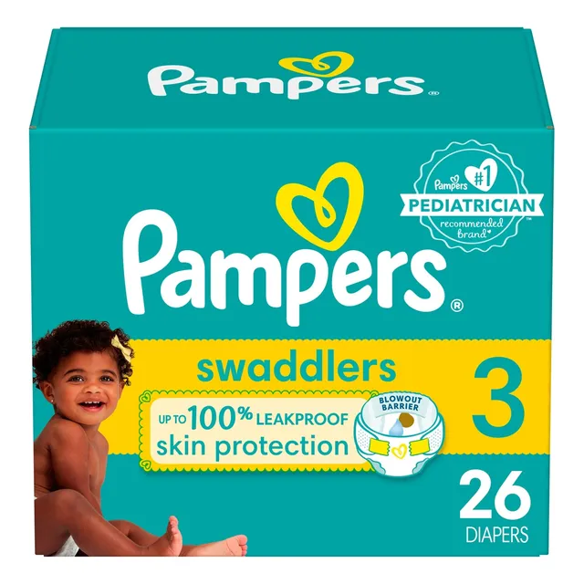 Pañales Pampers Swaddlers Etapa 3, 26 Piezas. Bebés 7-13 kg