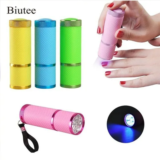 Lampara Portátil Linterna Led Uv Para Uñas Jelly Tips Gel, 