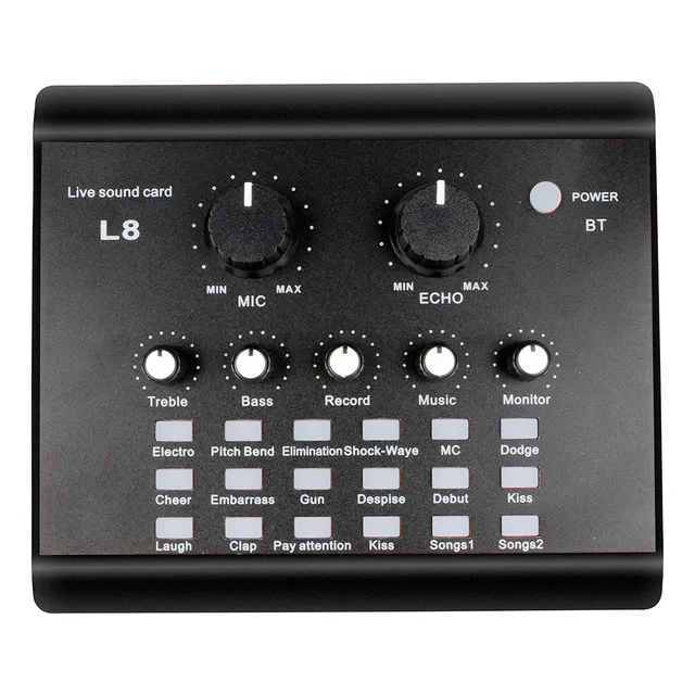 Placa Sonido Midiplus L8 Stream Bluetooth Celular Pc Grabar