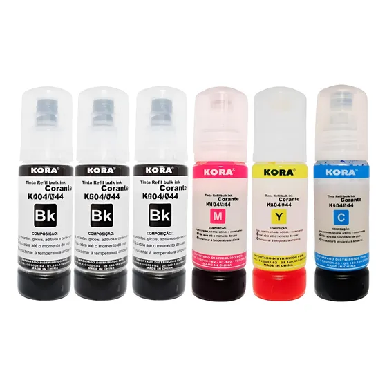 6 Tintas Compatível Com Epson L3250 L3150 L3210 L5190 L4150