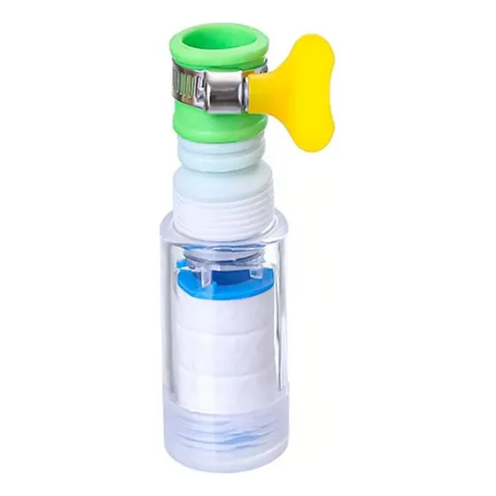 Adaptador Para Canilla Con Extensor De Chorro + 2 Repuestos