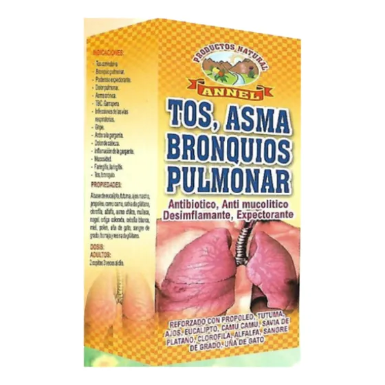 Pack X3 Suplemento Tos Asma Bronquios Pulmonar Annel 500ml