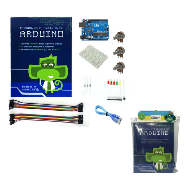 Kit De Practicas De Arduino Basico Monkits