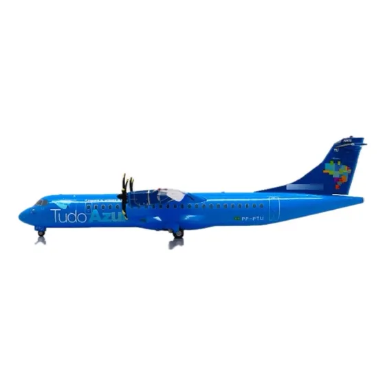 Miniatura De Avião Atr-72-500 Azul Escala 1.200 Jc Wings