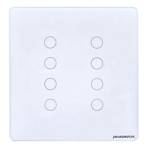 Interruptor Inteligente Zigbee 8 Botões 4x4touch Novadigital