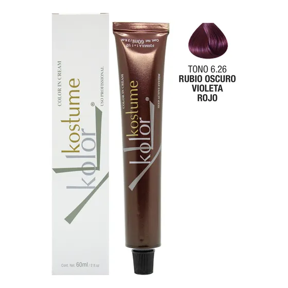 Tintura Kostume kostume color Kolor tono 6.26 marsala prime para cabello