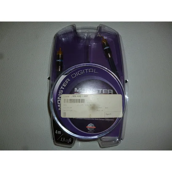 Cable Coaxial Audio Sonido Moster Original Digital 4 Mm