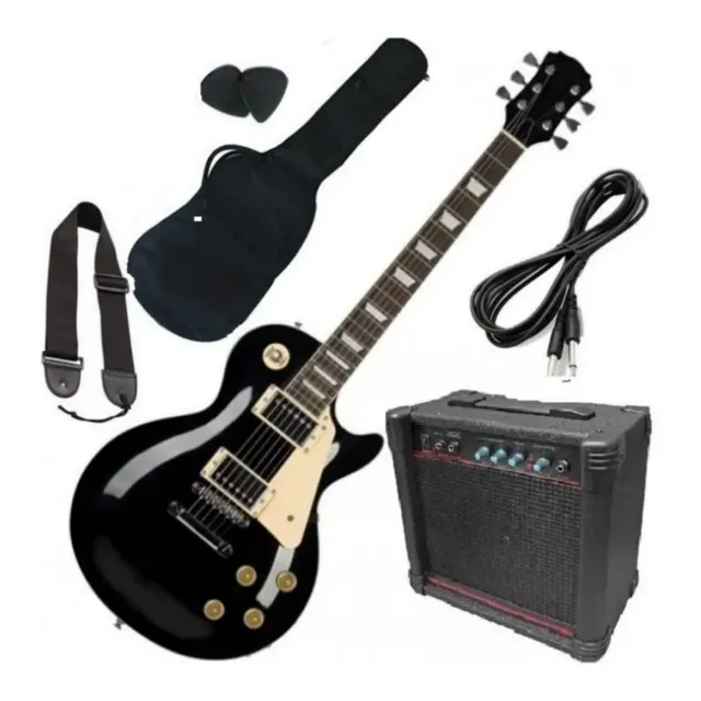 Pack Guitarra Electrica Lespaul Amplificador 