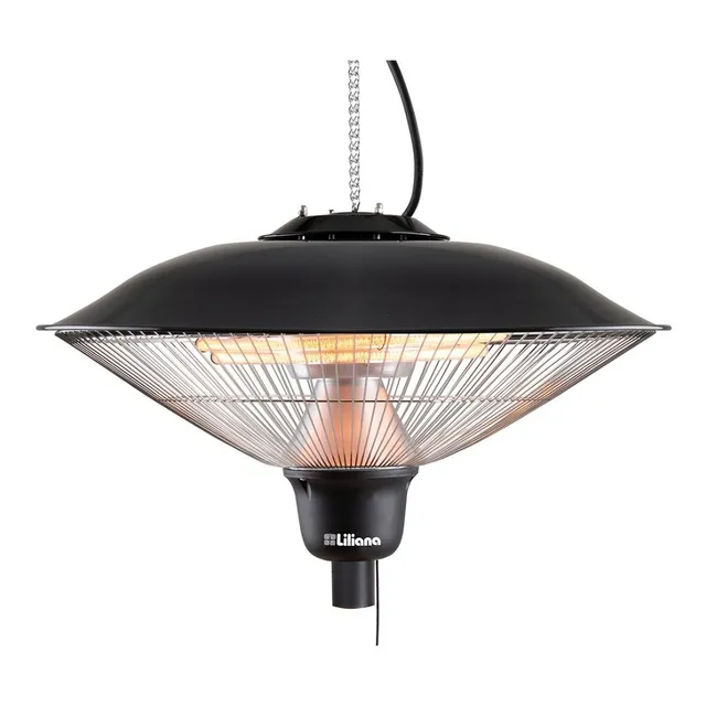 Calefactor Halógeno Techo Exterior Liliana Chtec2000 2000 W Color Negro