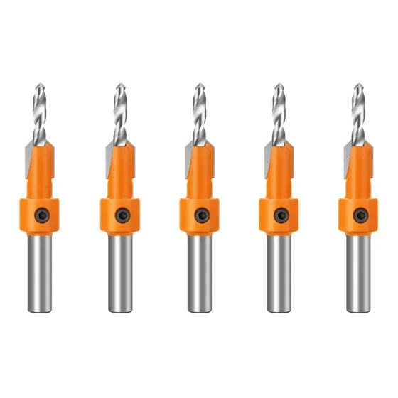 Kit 5 Broca Com Escareador Madeira  3mm X 8mm Madeira Xf