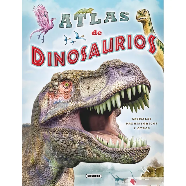 ATLAS DE DINOSAURIOS,ANIM.PREHISTORICOS Y OTROS, de María Lorente. Editorial Susaeta, tapa blanda en español, 2016