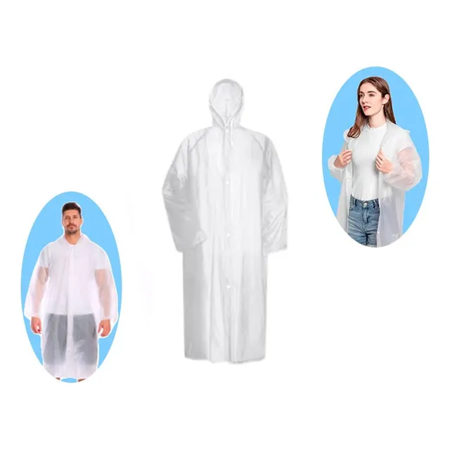 Impermeable Poncho Tipo Chaqueta Protector De Lluvia