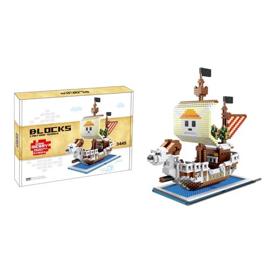 Rompecabezas Barco Pirata Luffy One Piece Bloques Armables