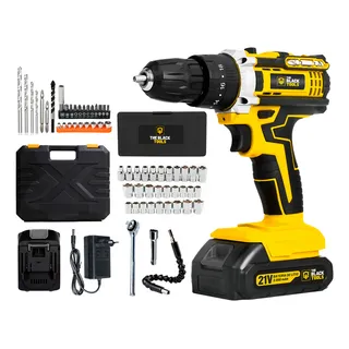 Parafusadeira E Furadeira De Impacto Tb-21pw 21v 3/8 The Black Tools Com Jogo De Soquetes 40 Peças Parafusadeira E Furadeira De Impacto Tb-21pw 21v 3/8 The Black Tools Com Jogo De Soquetes 40 Peças