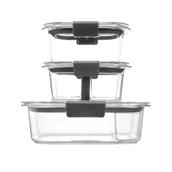 Envases 10 Piezas Con Cierre Hermético Brilliance Rubbermaid