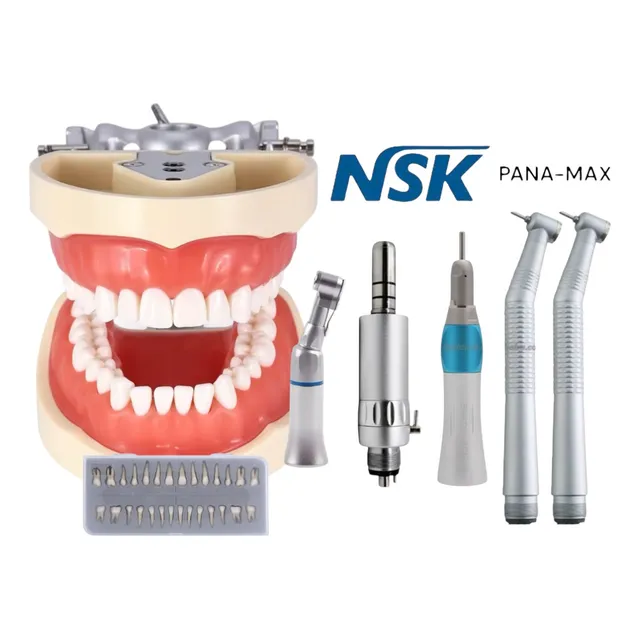 Turbina Odontologia Nsk Typodont Kit Completo Dientes Extra
