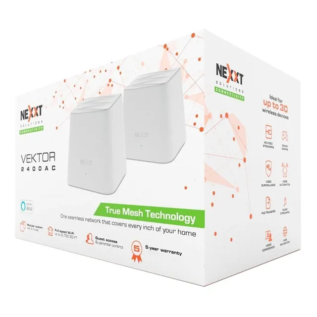 Sistema Wi-fi Mesh Vektor2400-ac Nexxt