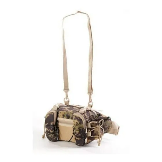 Pochetão Cargo Com Duplo Porta Cantil Alça Tira Colo Fox Boy Cor Marpat