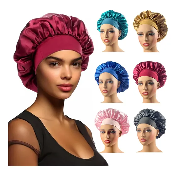 6pzs Gorro De Seda Para Dormir Gorro De Satin Para Mujer