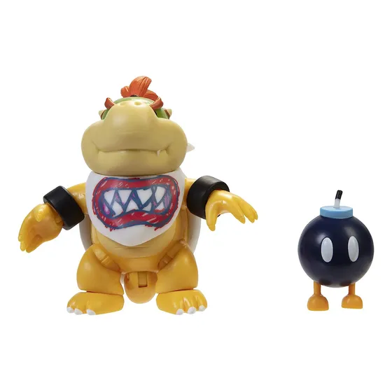 Figuras De Acción  Bowser Jr World Of Nintendo Babero De 4''