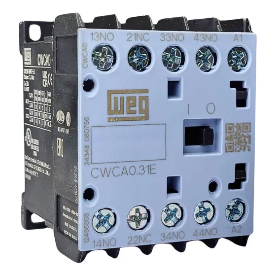 Minicontator Auxiliar Weg 24v 3na+ 1nf Cwca0-31-00v04