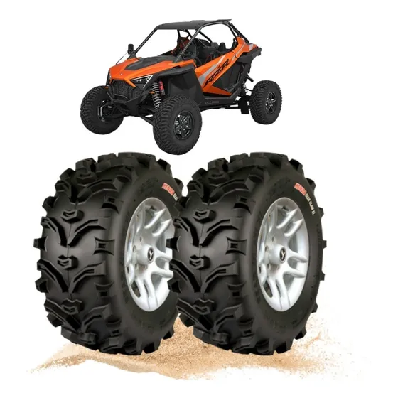 Par Pneu 25x10-12 Traseiro Kenda Quadriciclo Can Am Polaris
