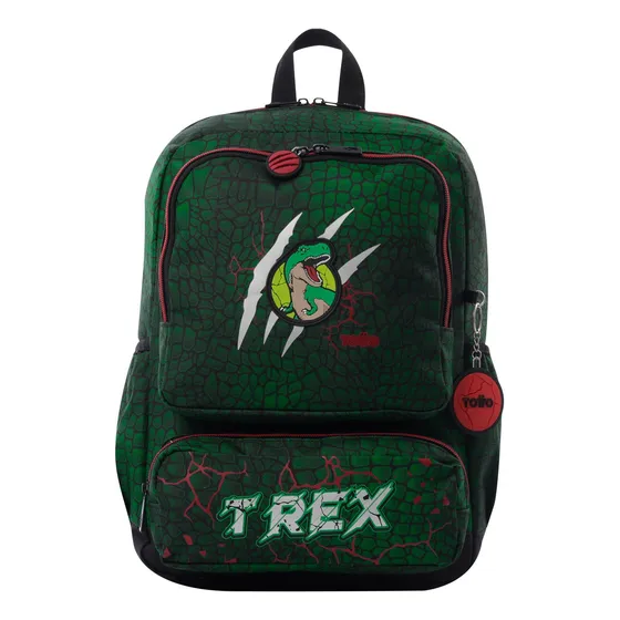 Morral Mochila Mediano Escolar Para Niño Totto Rex Dino M