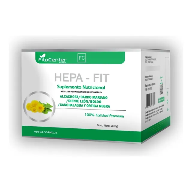 Hepa Fit Fitocenter Natural Cuidado Del Hígado 300g