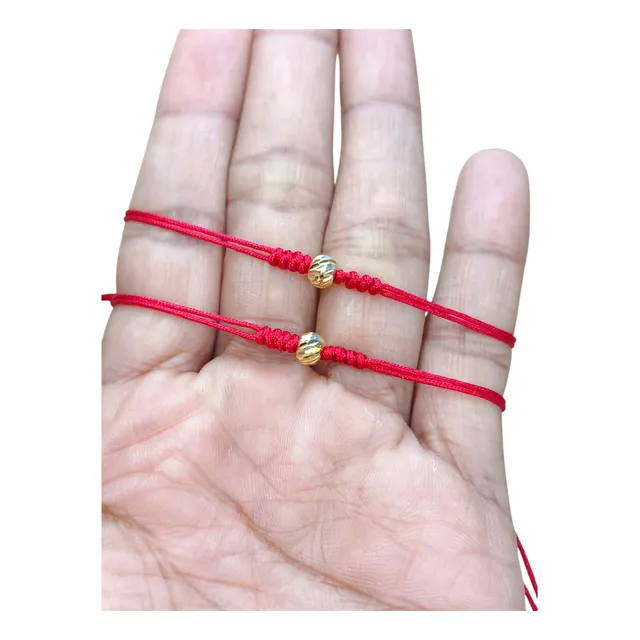 Pulsera Oro 18k Hilo Rojo Para Parejas