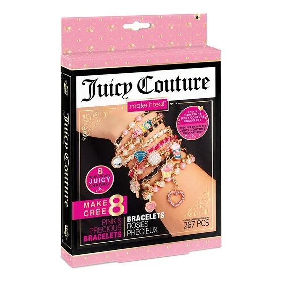 Set De Mini Pulseras Juicy Couture Rosa Y Preciosa